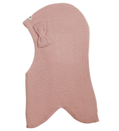 Racing Kids Elefanthue - Uld/Bomuld - 2-lags - Dusty Rose m. Slø