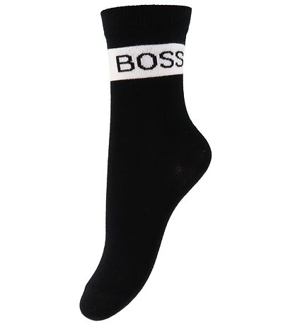 BOSS Strømper - 2-pak - - Sort/Hvid m. Striber