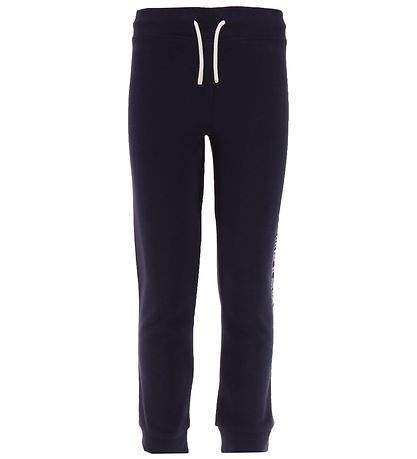 GANT Sweatpants - Crest Shield - Evening Blue m. Rød