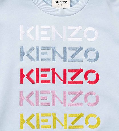 Kenzo Sweatshirt - Nova - Lysebl med Tekst