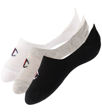 Champion Strmper - Footie - 6-Pak - White/Grey/Black