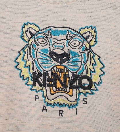 Kenzo Sweatshirt - Party - Off White m. Tiger