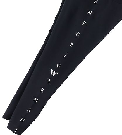 Emporio Armani Leggings - Sort m. Hvid