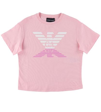 Emporio Armani T-shirt - Rosa Orchidea m. Logo