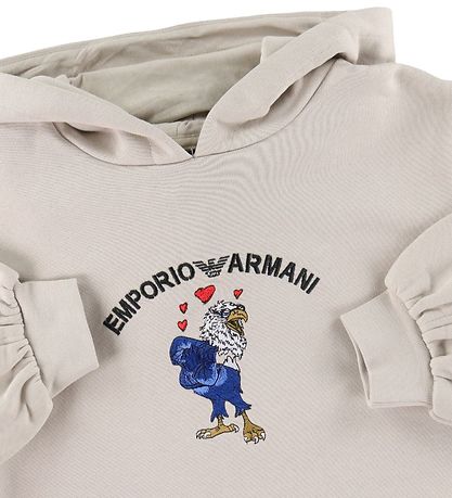 Emporio Armani Sweatkjole - Silver Cloud