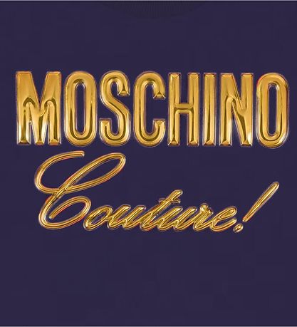 Moschino T-shirt - Navy m. Guld