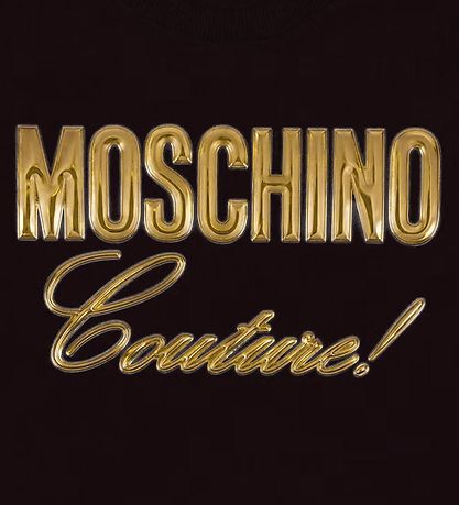 Moschino T-shirt - Sort m. Guld