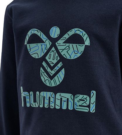 Hummel Sweatshirt - hmlLime - Black Iris