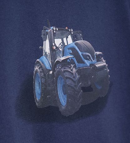 Minymo Bluse - Vendbar - Navy Night m. Traktor
