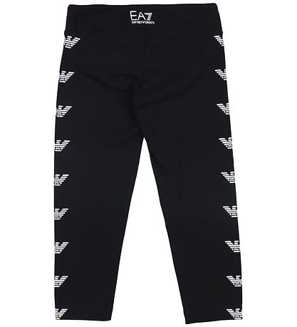 EA7 Leggings - Sort m. Logoer