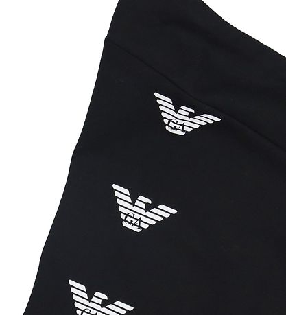 EA7 Leggings - Sort m. Logoer