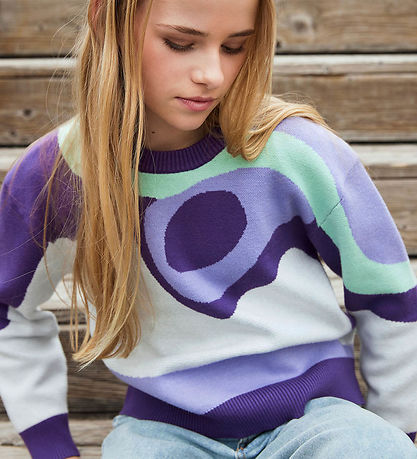 Hound Bluse - Pattern Knit - Multi Colour