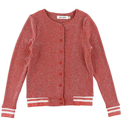 Add to Bag Cardigan - Burned Red m. Glimmer