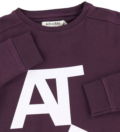 Add to Bag Sweatshirt - Mrk Lilla m. Print