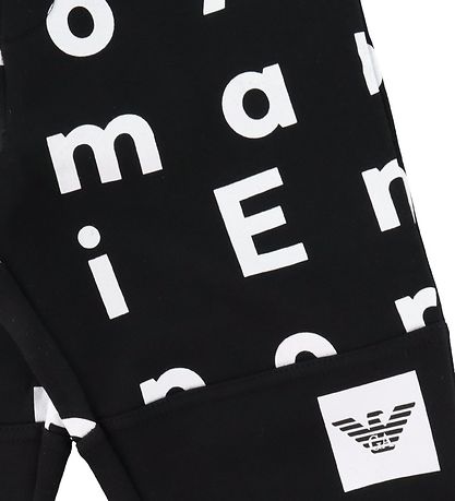 Emporio Armani Sweatpants - Sort m. Print