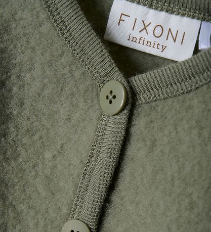 Fixoni Cardigan - Uld - Deep Lichen Green