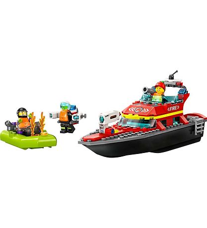 LEGO® City - Brandvæsnets Redningsbåd 60373 - 144 Dele
