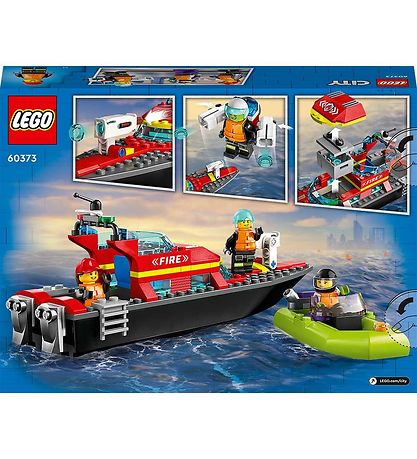 LEGO® City - Brandvæsnets Redningsbåd 60373 - 144 Dele