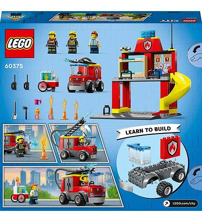 LEGO City - Brandstation og Brandbil 60375 - 153 Dele