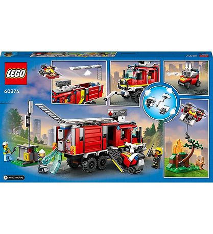 LEGO City - Brandvsnets Kommandovogn 60374 - 502 Dele