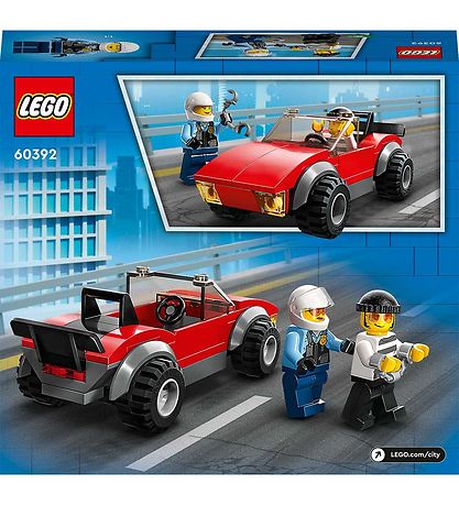 LEGO City - Politimotorcykel p Biljagt 60392 - 59 Dele