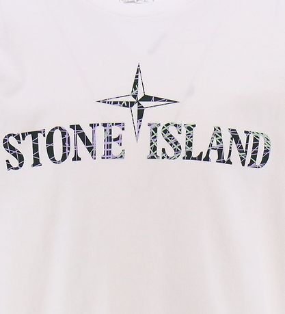 Stone Island T-shirt - Hvid m. Logo