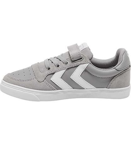 Hummel Sko - Slimmer Stadil Leather Low Jr. - Alloy