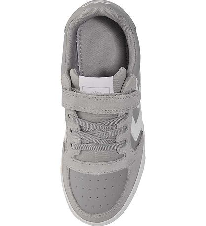 Hummel Sko - Slimmer Stadil Leather Low Jr. - Alloy