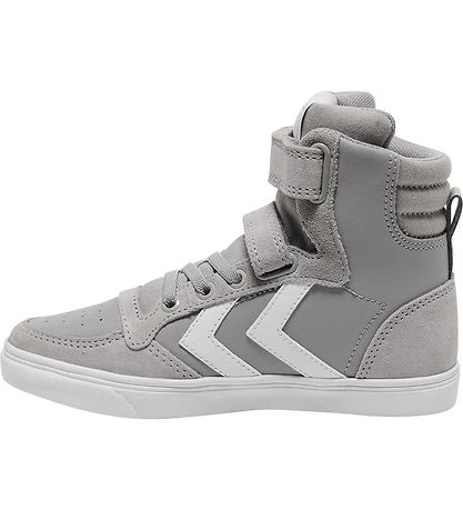 Hummel Stvler - Slimmer Stadil Leather High Jr. - Alloy