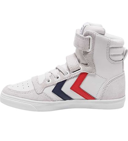 Hummel Stvler - Slimmer Stadil Leather High Jr. - Hvid