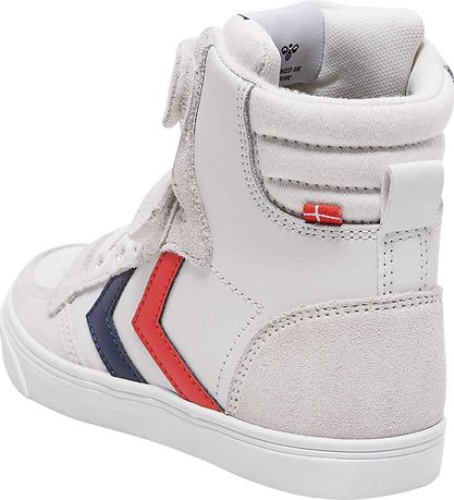 Hummel Stvler - Slimmer Stadil Leather High Jr. - Hvid