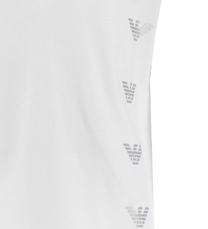 EA7 T-shirt - Hvid m. Slvlogoer