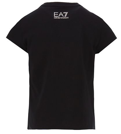EA7 T-shirt - Sort m. Slvlogoer