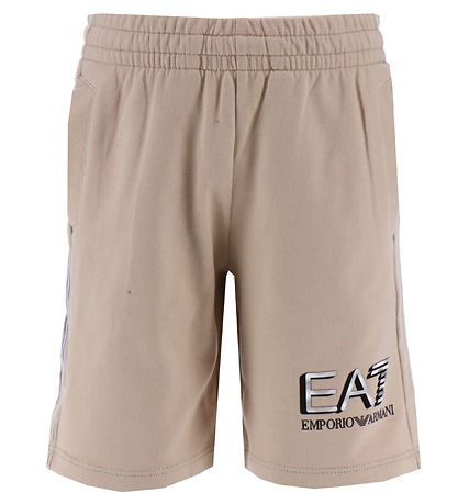 EA7 Sweatshorts - Oxford Tan m. Slv