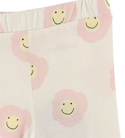 Stella McCartney Kids Leggings - Hvid/Rosa m. Blomster