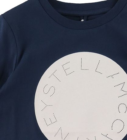 Stella McCartney Kids T-shirt - Navy m. Hvid