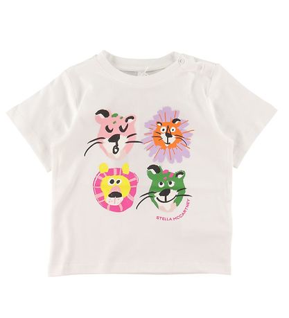 Stella McCartney Kids T-shirt - Hvid m. Lver