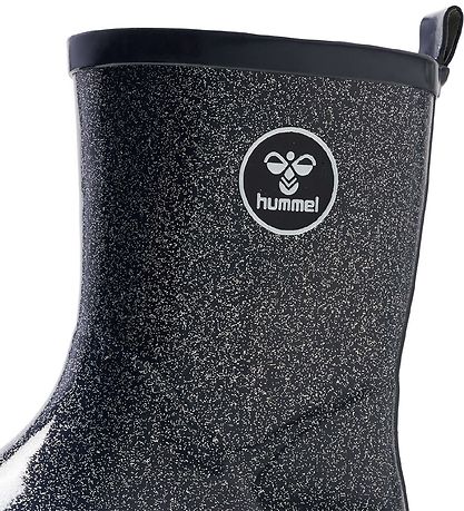 Hummel Gummistvler - Rubber Boot Glitter Jr - Black Iris