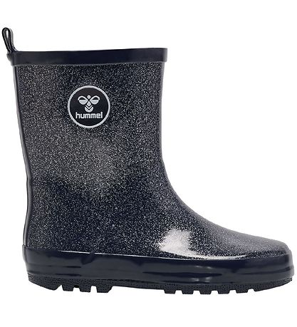 Hummel Gummistvler - Rubber Boot Glitter Jr - Black Iris