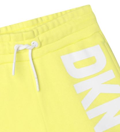 DKNY Sweatshorts - Lemon m. Hvid