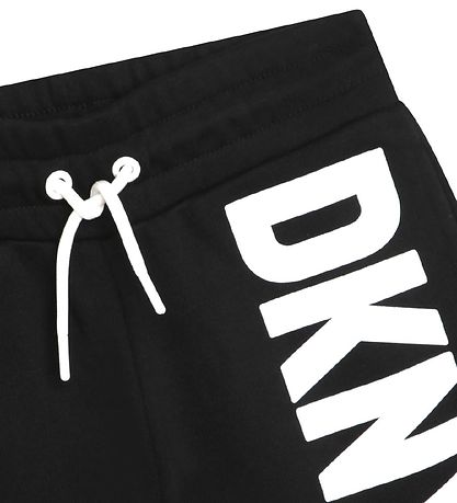 DKNY Sweatshorts - Sort m. Hvid