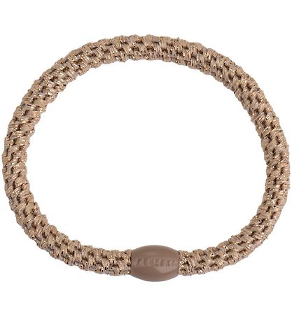 Kknekki Hårelastikker - 6-Pak - Slim - Brun/Beige/Guld