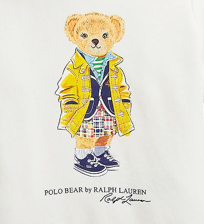 Polo Ralph Lauren Httetrje - Watch Hill - Hvid m. Bamse