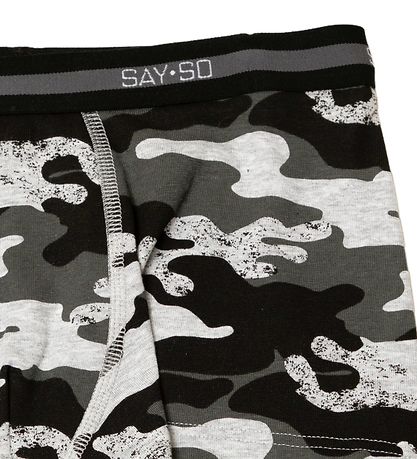 Say-So Boxershorts - Grmeleret m. Camouflage