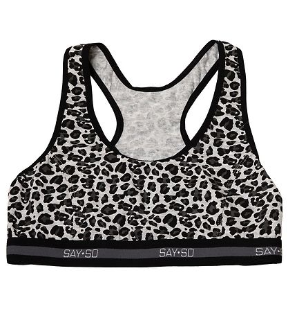 Say-So Top - Grmeleret m. Leopard