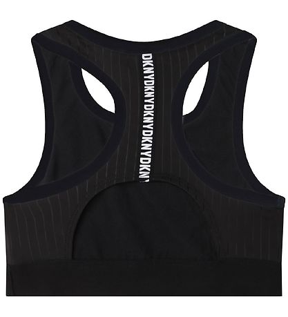 DKNY Top - Sort m. Striber