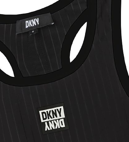 DKNY Top - Sort m. Striber
