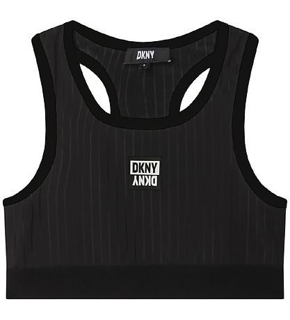 DKNY Top - Sort m. Striber