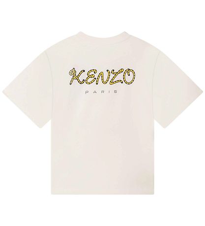 Kenzo T-shirt - Cream m. Tiger