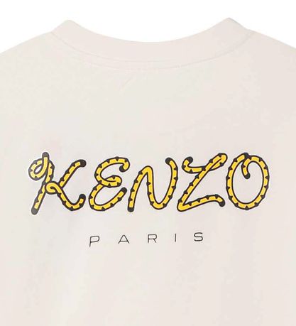 Kenzo T-shirt - Cream m. Tiger